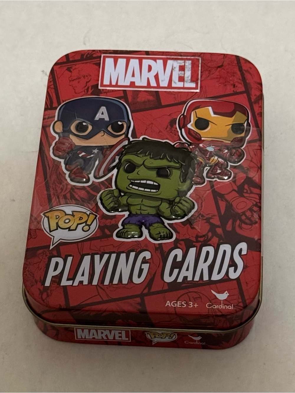 Funko Pop Marvel Playing Cards Superhero Metal Tin New Sealed